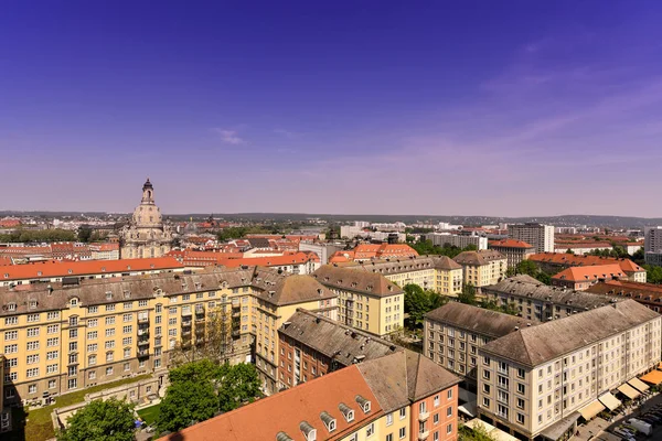 Panorama do horizonte da cidade em Dresden, Saxônia, Alemanha, Europa . — Fotografia de Stock