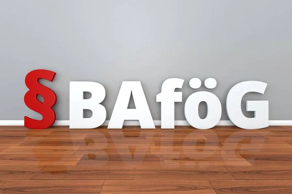 Bafög-Kürzel für bundesgesetz zur individuellen Förderung der Ausbildung 3d Abbildung — Stockfoto
