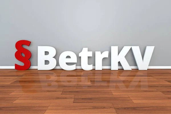 Deutsches Recht betrkv Abkürzung für Verordnung über die Erhebung von Betriebskosten 3d Abbildung — Stockfoto