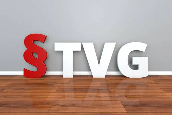 Tvg Abkürzung für tarifvertragsgesetz 3d Abbildung — Stockfoto