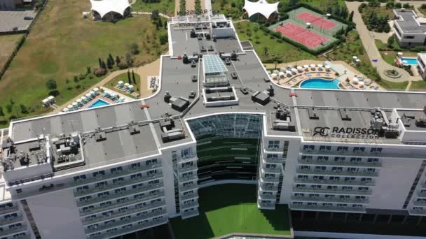 Sochi Russia 2020 Aerial Video Radisson Hotel Black Sea Coast — 비디오