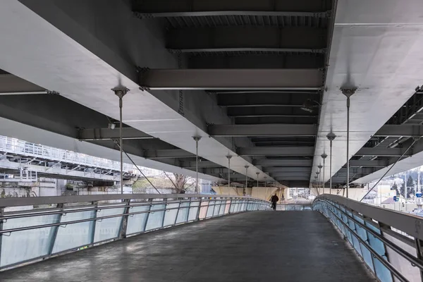 Cesta Pod Mostem Městská Architektura Tunel — Stock fotografie