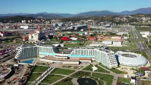 Sochi Rusia 2020 Parque Olímpico Sochi Estadio Fútbol Fisht Vídeo — Vídeos de Stock