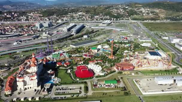 Sochi Rusya 2020 Sochi Olimpiyat Parkı Fisht Futbol Stadyumu Hava — Stok video