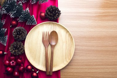 Yemek vakti xmas sezon ve dekor