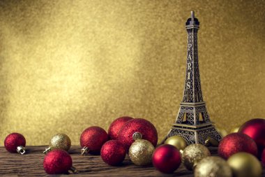 altın yıldız dekor topu glitter Noel kavramı ile