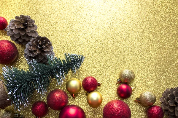 Рождество Глянцевом Декоре Фоне — стоковое фото