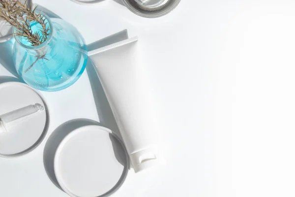 Schoonheid Spa Medische Huidverzorging Cosmetische Lotion Crème Fles Verpakking Witte — Stockfoto