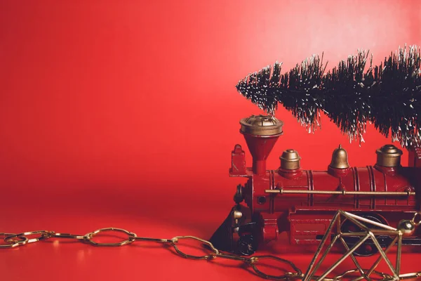 Viering Gelukkig Nieuwjaar Vrolijk Kerstseizoen Groet Vakantie Festival Met Rode — Stockfoto