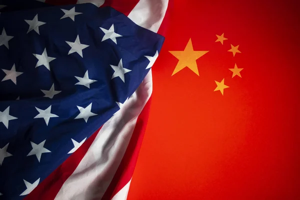 Guerra Comercial Financeira Global América China Batalha Economia Mercado Demanda — Fotografia de Stock