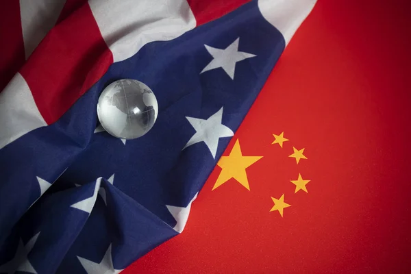 Global Finansiel Handel Krig Amerika Kina Kamp Markedsøkonomi Efterspørgsel Penge - Stock-foto