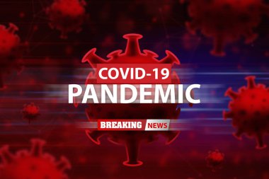 Wuhan Çin 'de covid-19 yapı koronavirüs krizi salgını biyolojik tehlike hücre atom hastalığı sendromunun kan DNA' sı.