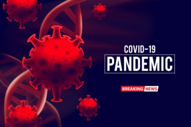 Wuhan Çin 'de covid-19 yapı koronavirüs krizi salgını biyolojik tehlike hücre atom hastalığı sendromunun kan DNA' sı.