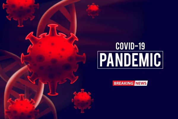 Dna Sanguíneo Covid Estrutura Coronavírus Crise Surto Pandemia Doença Atômica — Fotografia de Stock
