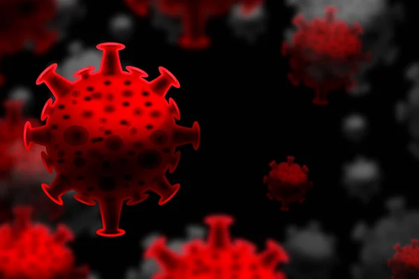 Adn Sanguíneo Covid Estructura Coronavirus Crisis Brote Enfermedad Atómica Células — Foto de Stock
