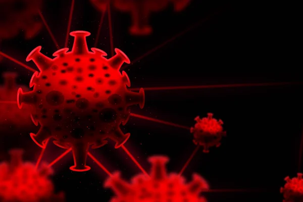 Krevní Dna Kovid Struktura Koronavirus Krize Vypuknutí Biohazard Buňky Atom — Stock fotografie