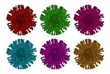 NCov covid-19 yapı Coronavirus krizi salgını biyolojik tehlike hücre hastalığı sendromunun kan DNA 'sı wuhan Çin' de arka planda 3 boyutlu resimleme, sağlıklı tıbbi konsept