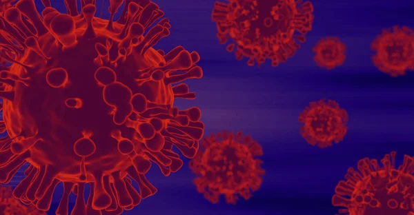 Adn Sanguíneo Ncov Covid Estructura Coronavirus Crisis Brote Pandemia Enfermedad — Foto de Stock