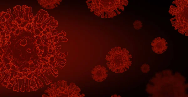 Ncov Covid 19構造体の血液Dnaコロナウイルス危機発生パンデミックバイオハザード細胞原子疾患症候群In武漢中国In背景3Dイラストレンダリング 健康医学的概念 — ストック写真