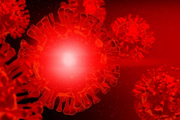 Conconv Covid 19構造体の血液Dnaコロナウイルス危機発生パンデミックバイオハザード細胞原子疾患症候群の背景3Dイラストレンダリング 健康的な医療概念 — ストック写真