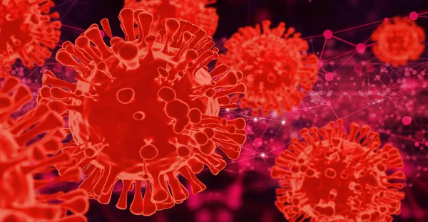 Adn Sangre Del Ncov Covid Estructura Coronavirus Crisis Brote Pandemia — Foto de Stock