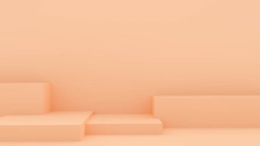 Ürün dekorasyonu için 3d arkaplan soyut kaide tahtası, silindir sanat görüntüleme modeliName