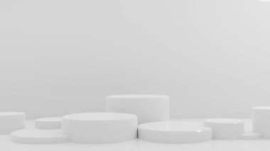 Ürün dekorasyonu için 3d arkaplan soyut kaide tahtası, silindir sanat görüntüleme modeliName