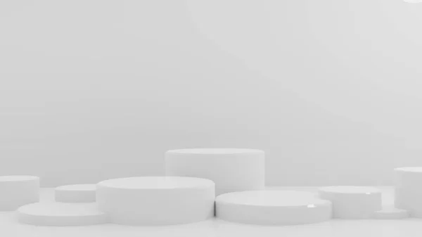 Ürün dekorasyonu için 3d arkaplan soyut kaide tahtası, silindir sanat görüntüleme modeliName