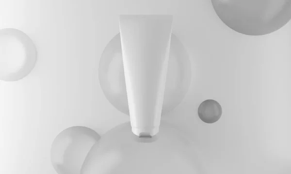 Schoonheid Medische Huidverzorging Cosmetische Lotion Crème Mockup Fles Verpakking Product — Stockfoto