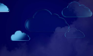 Güvenlik sistemi interneti için dijital veri ai ağ teknolojisinin depolanmış bulut deposu