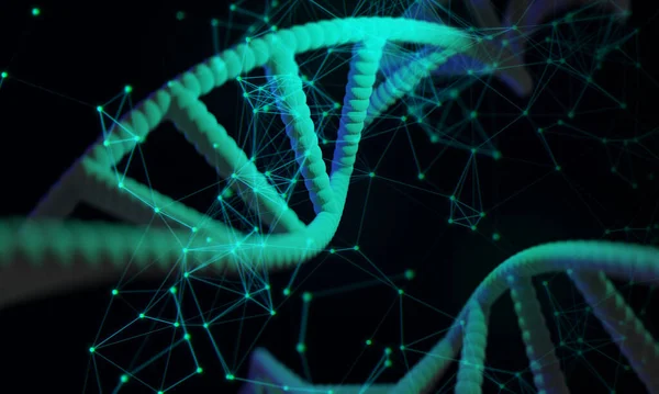 Concepto Investigación Médica Saludable Laboratorio Ciencias Genes Humanos Genoma Adn — Foto de Stock