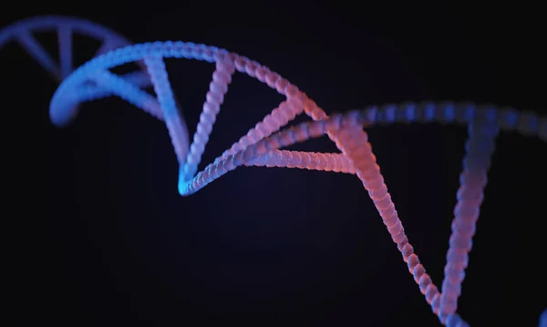 실험실 유전자 Dna 이중나선 디옥시리보 렌더링 — 스톡 사진