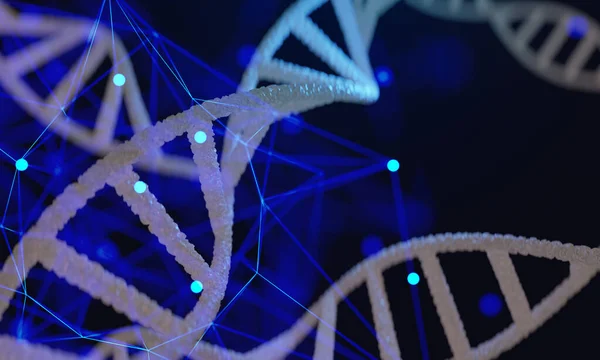 Концепція Здорових Медичних Досліджень Наукова Лабораторія Генома Людських Генів Днк — стокове фото