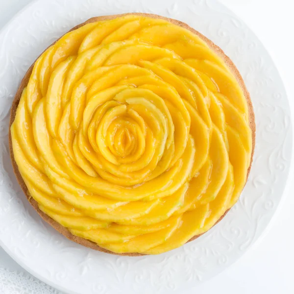 Heerlijke mango taart — Stockfoto