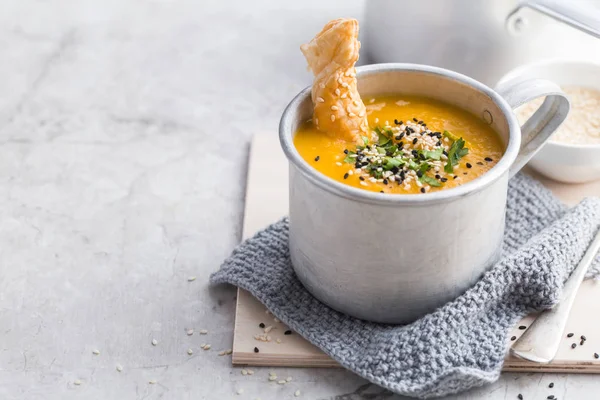 Pumpkin cream soup — Stock Image Pumpkin cream soup Stock Picture
