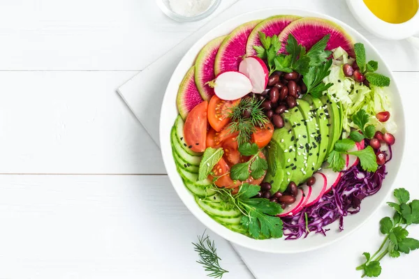 Gesunde vegane Mittagsschüssel — Stockfoto