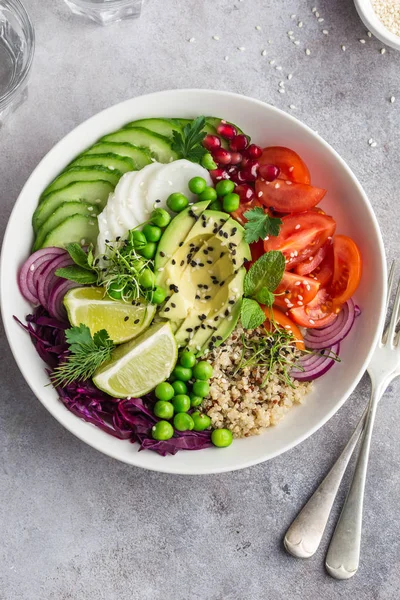 Healhty vegansk lunch bowl — Stockfoto