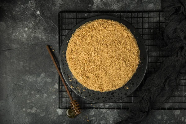Delicioso pastel de miel casero — Foto de Stock