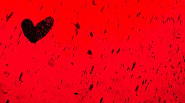 İllüstrasyon siyah kalp