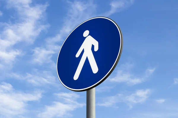 Pedestrians only road sign — Stock Photo, Image