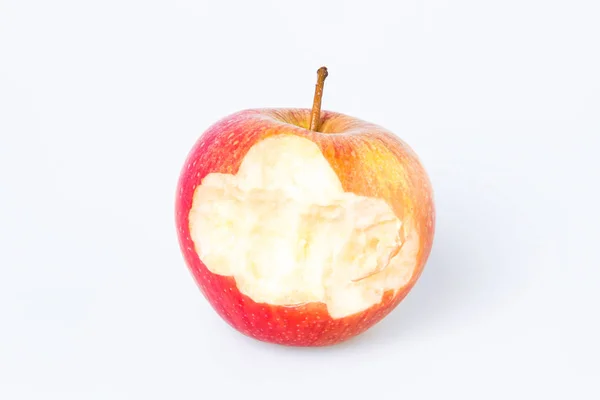 Gebeten apple over Wit — Stockfoto