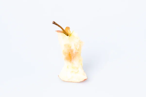 Manzana mordida sobre blanco —  Fotos de Stock