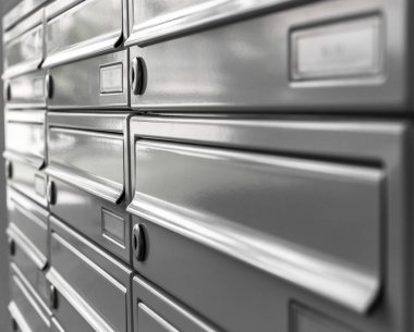 Letterboxes yakın çekim