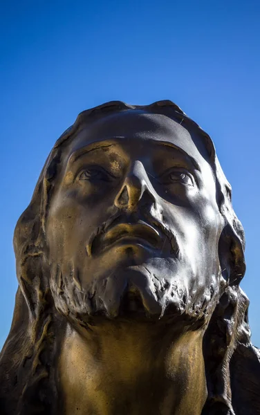 Krisztus bronz szobra — Stock Fotó