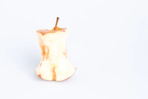 Torsel de manzana sobre fondo blanco . —  Fotos de Stock