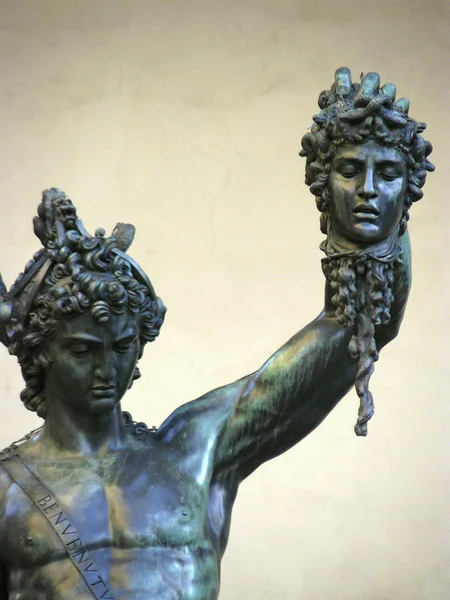 Escultura de Perseu com a cabeça de Medusa — Fotografia de Stock