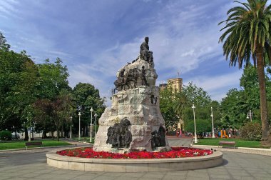 Santander şehir Pereda bahçelerinde