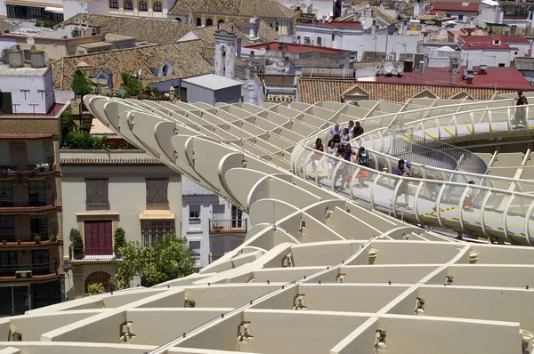 Plaza de la Encarnacion Seville üst — Stok fotoğraf