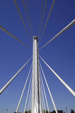  Seville Alamillo köprünün detay