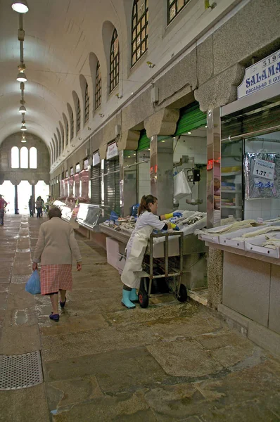 Mercado de alimentos en Santiago de Compostela —  Fotos de Stock
